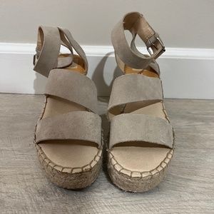 Dolce Vita Tan Espadrille Wedges